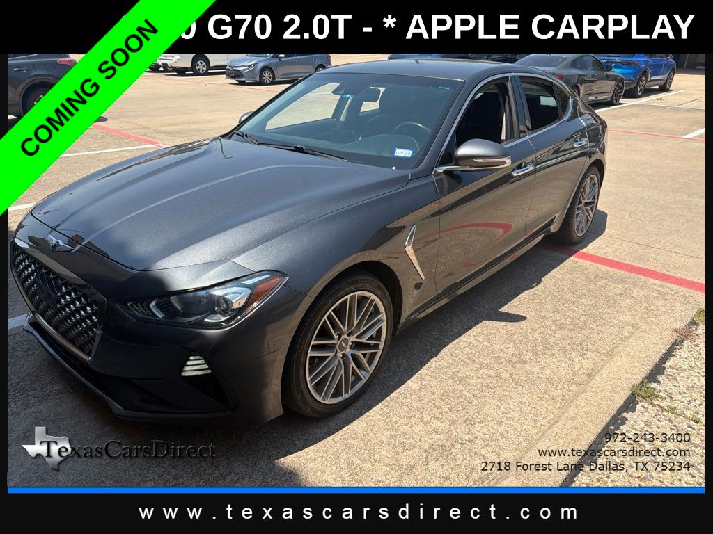 Himalayan Gray 2020 Genesis G70 Sedan Rear-Wheel Drive 8-Speed Automatic