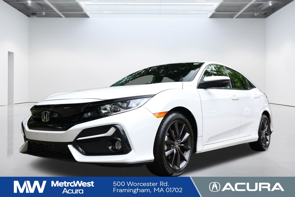 Platinum White Pearl 2021 Honda Civic Hatchback Hatchback Front-Wheel Drive Continuously Variable Transmission