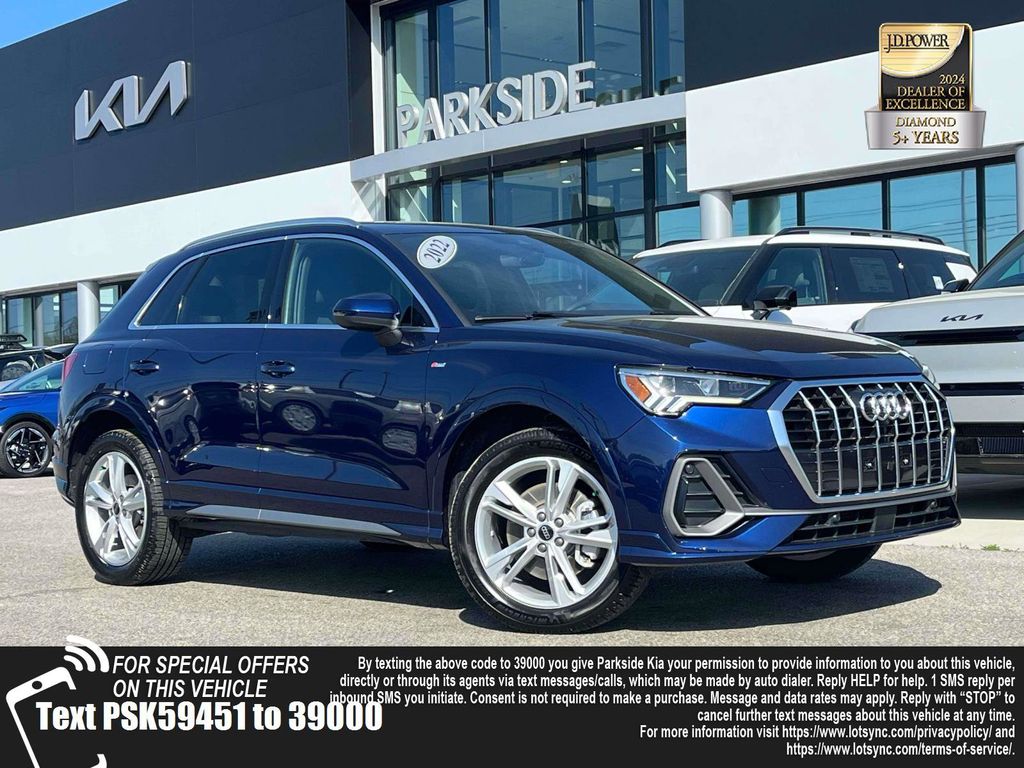 Blue 2022 Audi Q3 quattro Premium Plus S Line 45 TFSI SUV / Crossover All-Wheel Drive 8-Speed Automatic