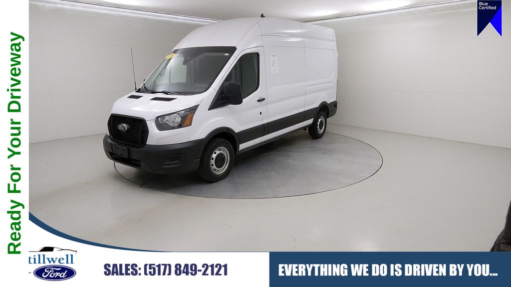 White 2025 Ford Transit Cargo Van Rear-Wheel Drive 