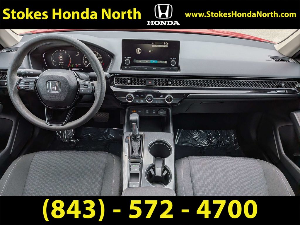 2025 Honda Civic LX Red at Stokes Honda North