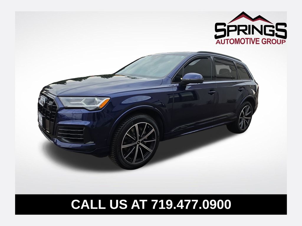 Blue 2022 Audi Q7 SUV / Crossover All-Wheel Drive 8-Speed Automatic