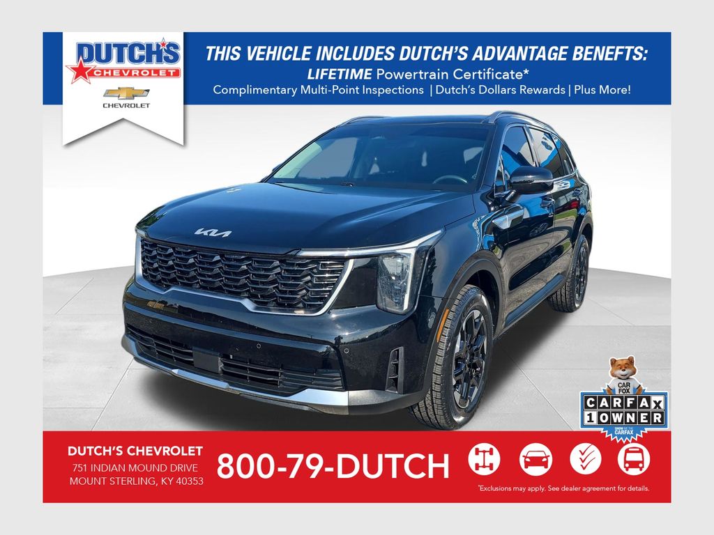 Ebony Black 2024 Kia Sorento SUV / Crossover All-Wheel Drive 8-Speed Automatic