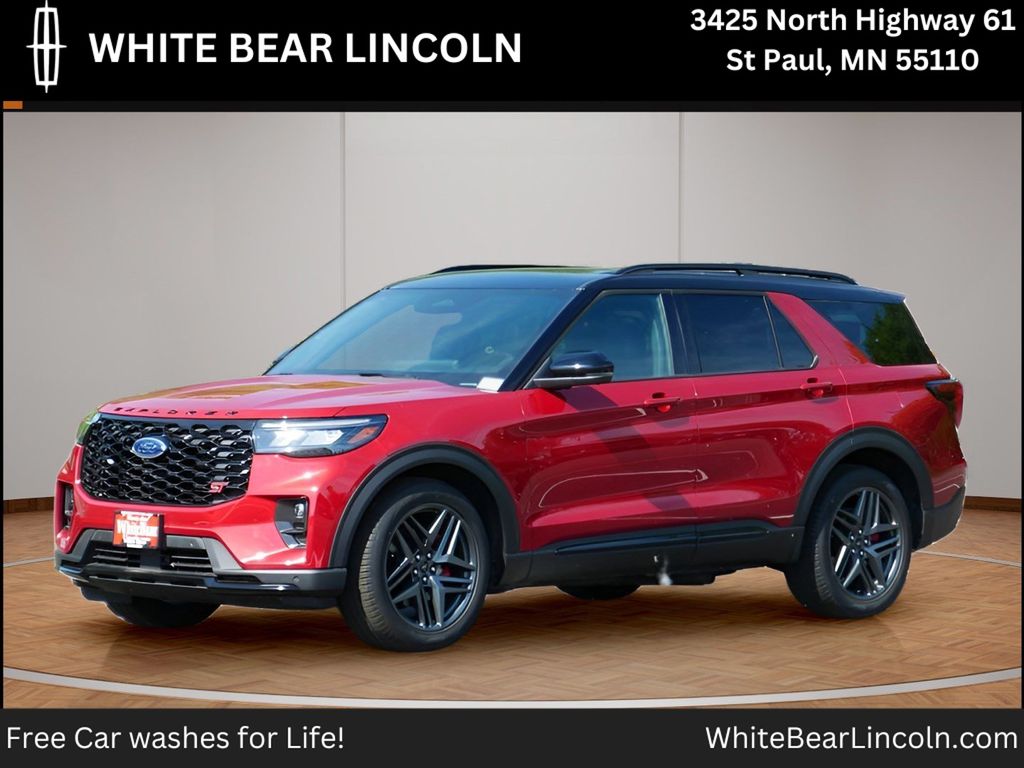 Red Metallic 2025 Ford Explorer SUV / Crossover All-Wheel Drive Automatic