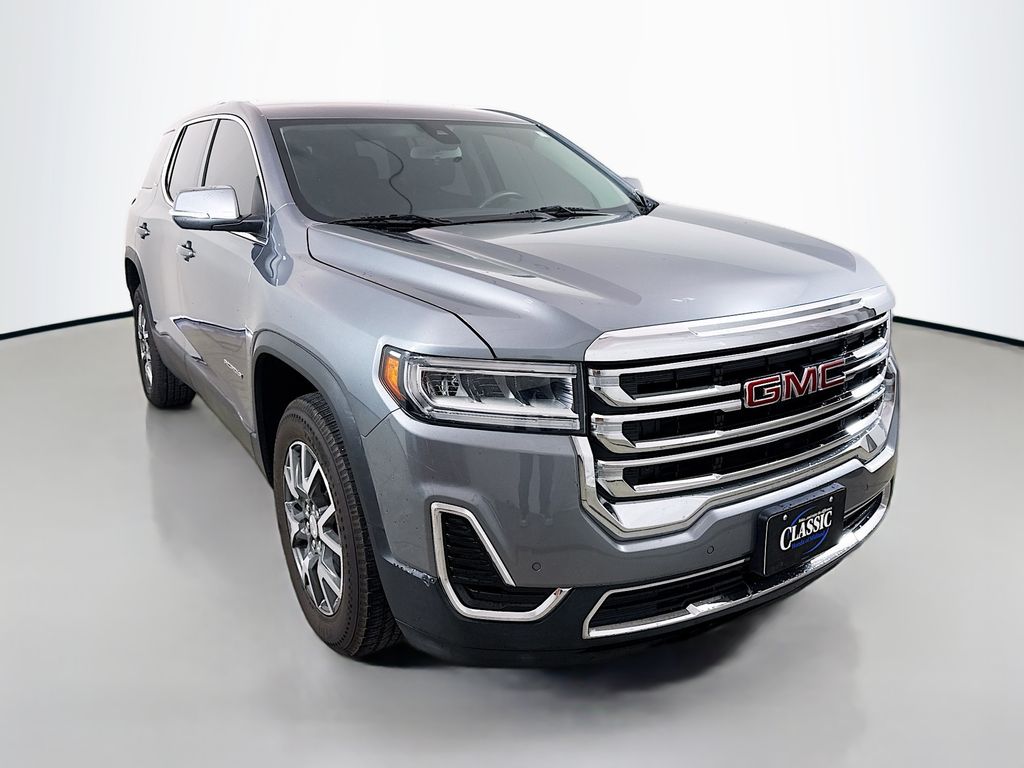 Gray (Satin Steel Metallic) 2022 GMC Acadia SUV / Crossover Four-Wheel Drive 9-Speed Automatic