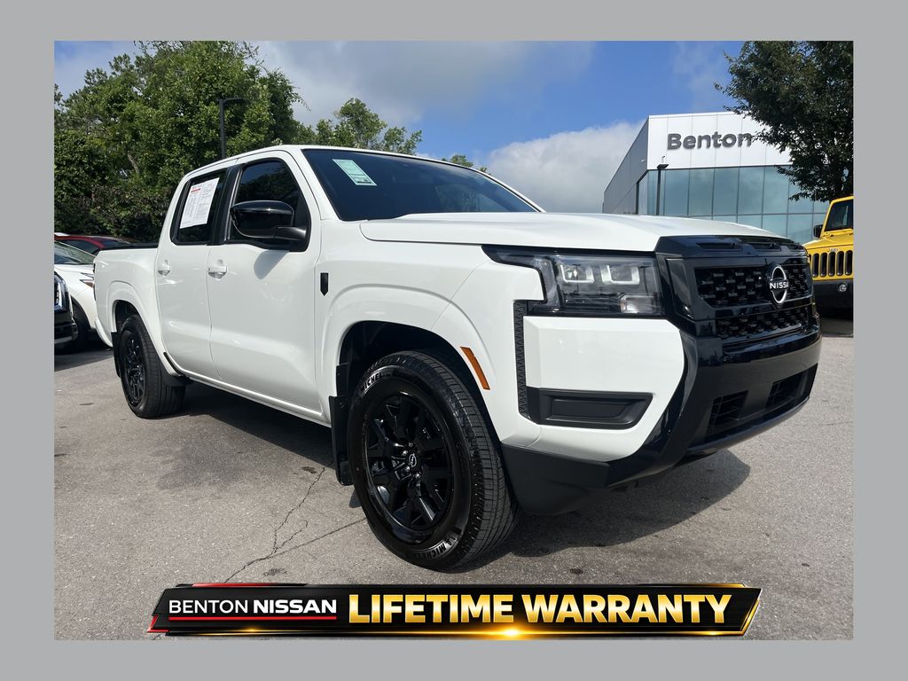 Glacier White 2026 Nissan Frontier Pickup Truck 4X2 9-Speed Automatic Overdrive