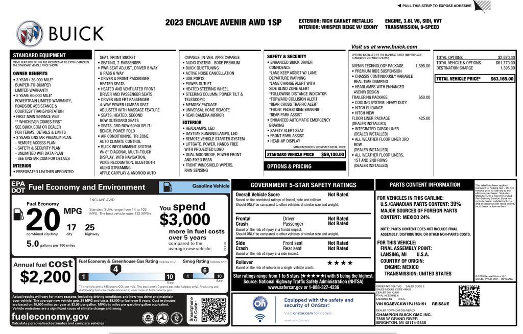 2023 Buick Enclave