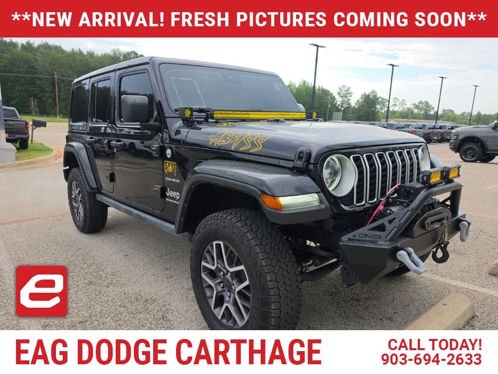 Black Clearcoat 2024 Jeep Wrangler SUV / Crossover Four-Wheel Drive 8-Speed Automatic