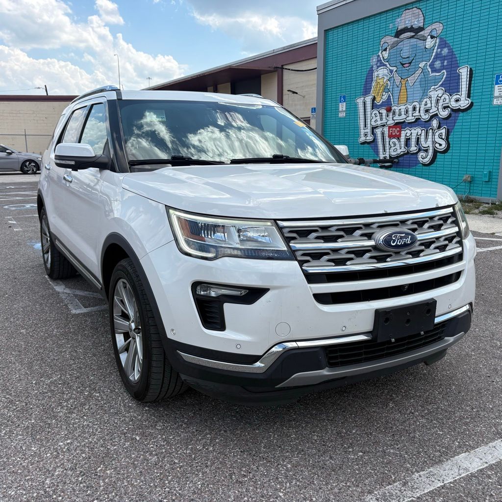 White Platinum 2018 Ford Explorer Limited AWD SUV / Crossover All-Wheel Drive 6-Speed Automatic