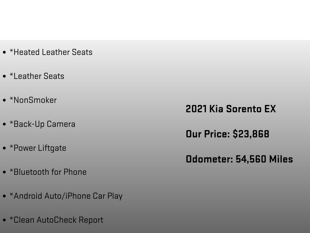 2021 Kia Sorento EX White at Rafferty Subaru