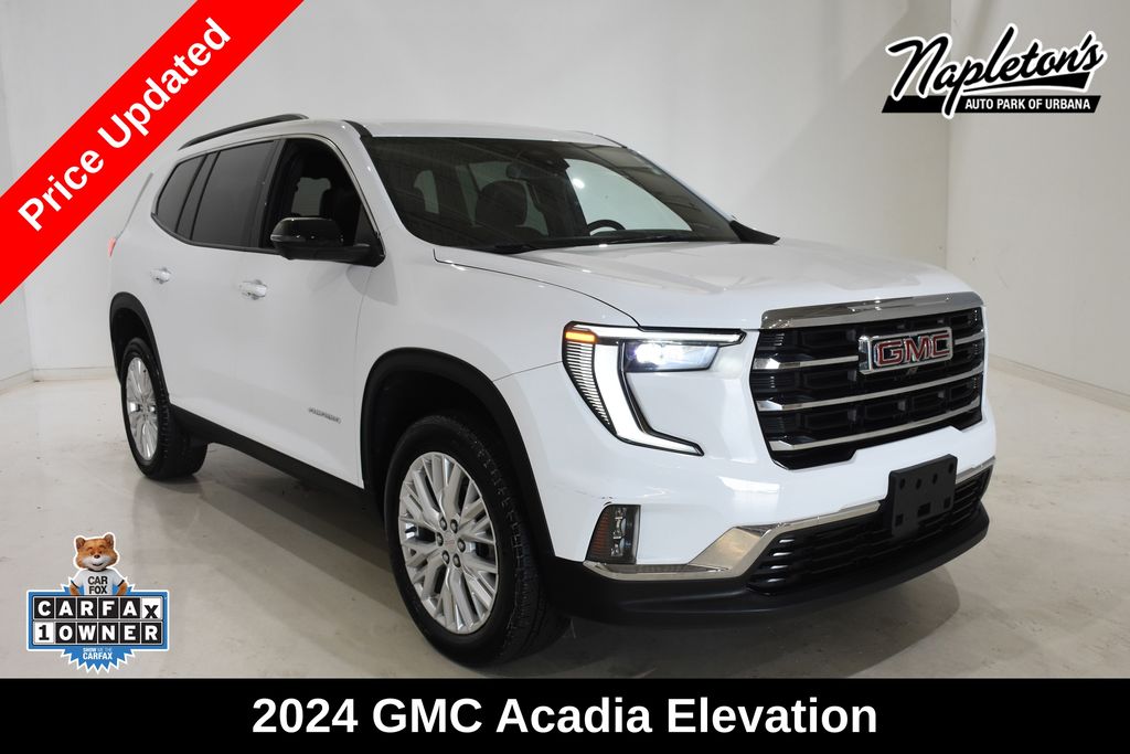 Summit White 2024 GMC Acadia SUV / Crossover Front-Wheel Drive 8-Speed Automatic
