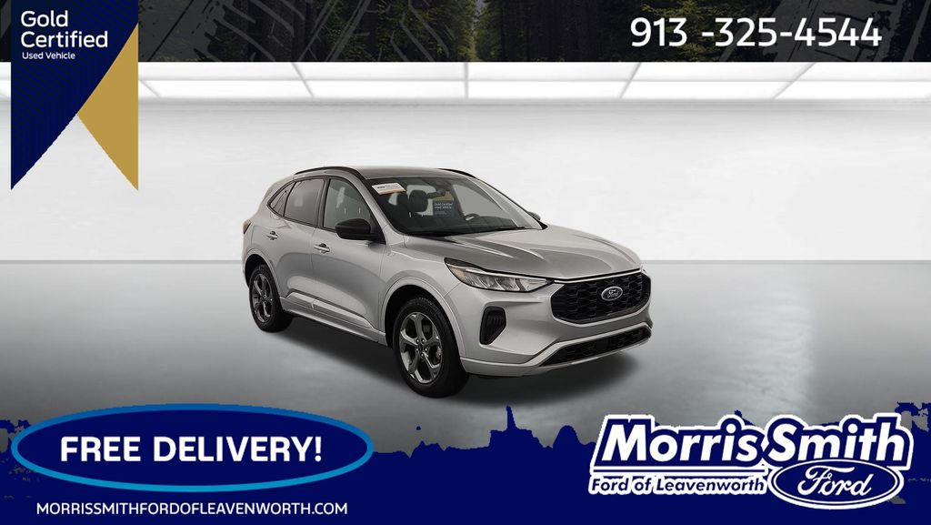 Iconic Silver Metallic 2024 Ford Escape SUV / Crossover All-Wheel Drive 8-Speed Automatic