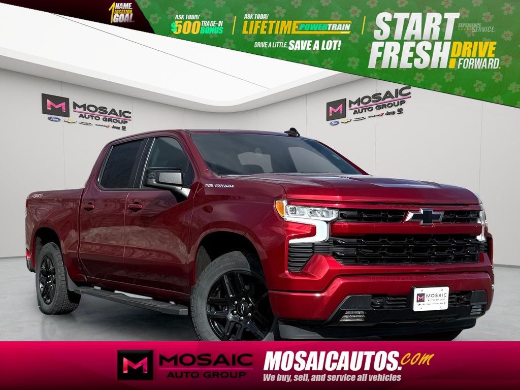 Radiant Red 2023 Chevrolet Silverado 1500 RST Crew Cab 4WD Pickup Truck Four-Wheel Drive Automatic
