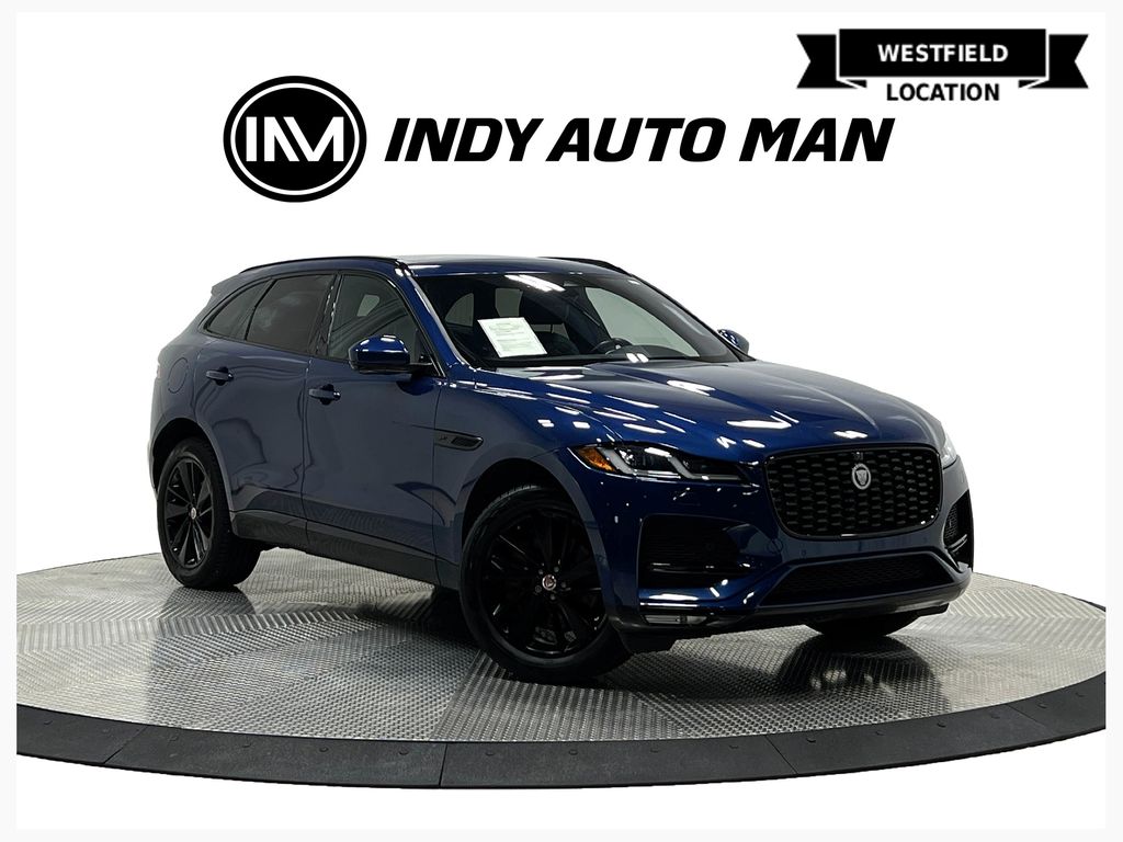 Bluefire Blue 2021 Jaguar F-PACE SUV / Crossover All-Wheel Drive 8-Speed Automatic
