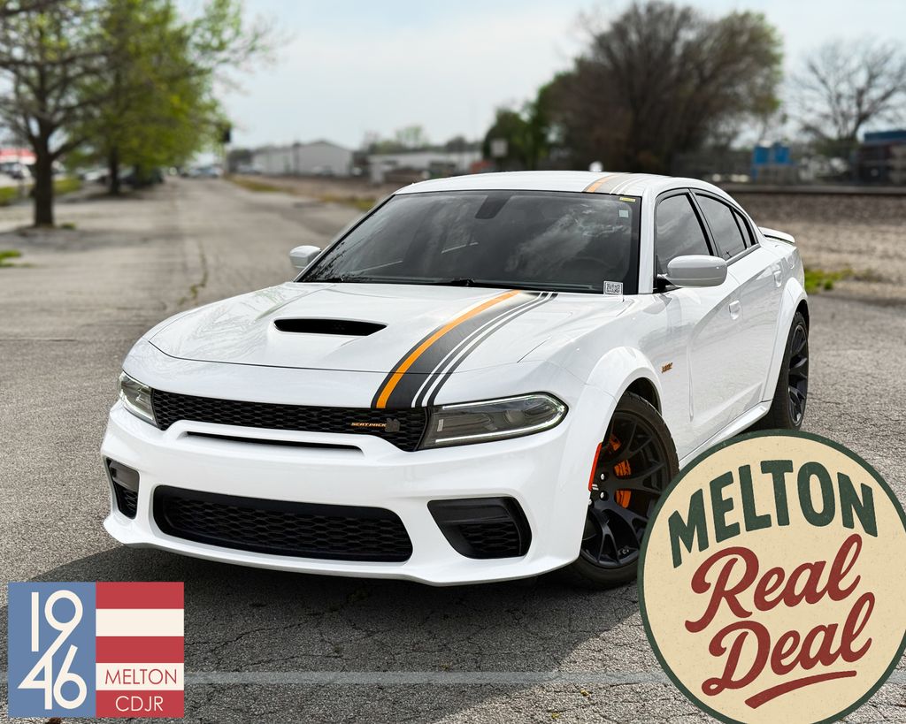 White Knuckle Clearcoat 2022 Dodge Charger Scat Pack Widebody RWD Sedan Rear-Wheel Drive 8-Speed Automatic