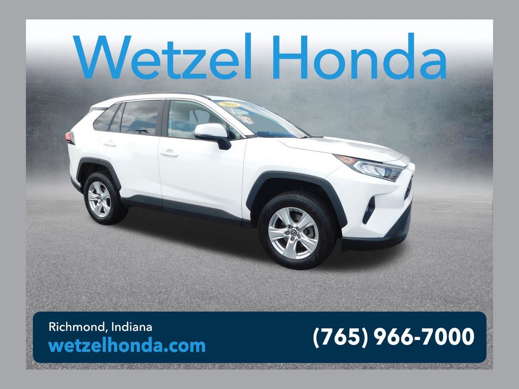 Super White 2019 Toyota RAV4 SUV / Crossover All-Wheel Drive 8-Speed Automatic