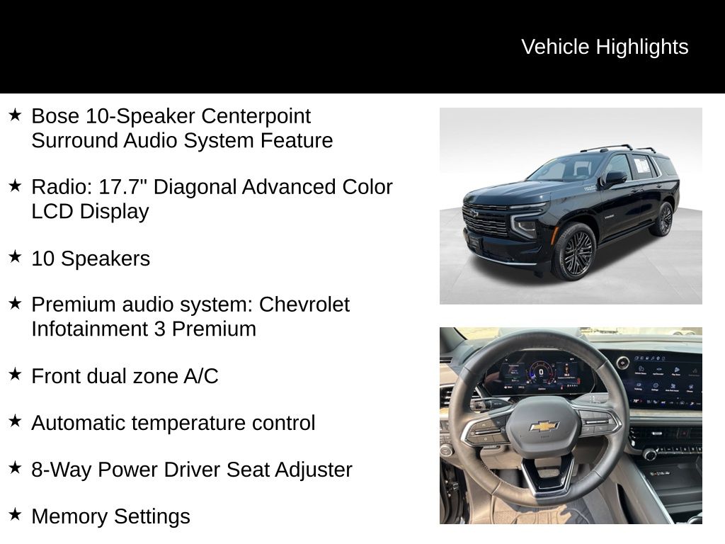 Used 2025 Chevrolet Tahoe SUV