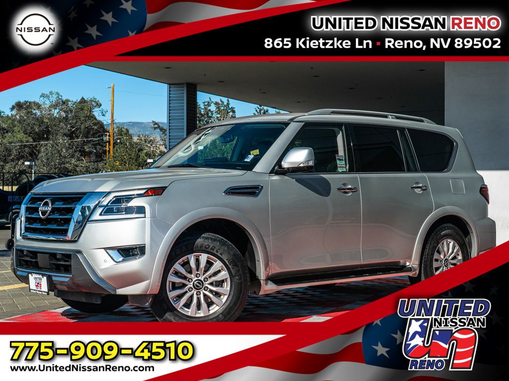 Brilliant Silver Metallic 2024 Nissan Armada SUV / Crossover Four-Wheel Drive 7-Speed Automatic