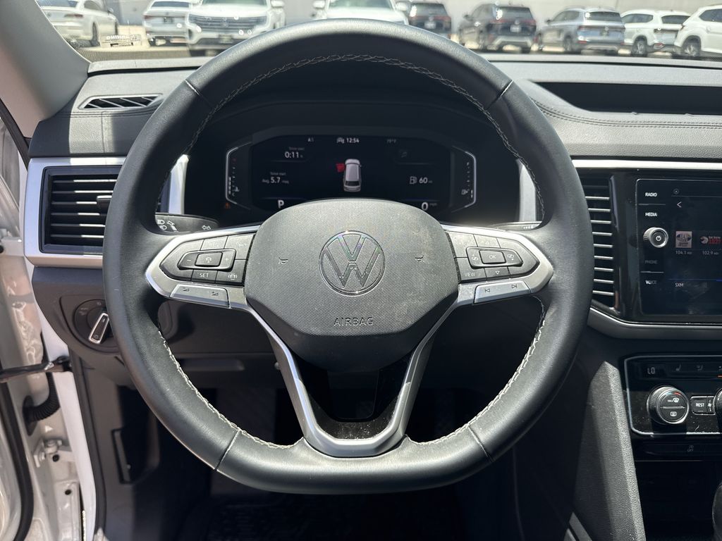 2022 Volkswagen Atlas 3.6L V6 SE w/Technology White at DeMontrond Auto Country