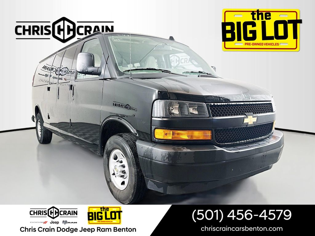 Black 2025 Chevrolet Express 3500 LS Extended RWD Van Rear-Wheel Drive Automatic