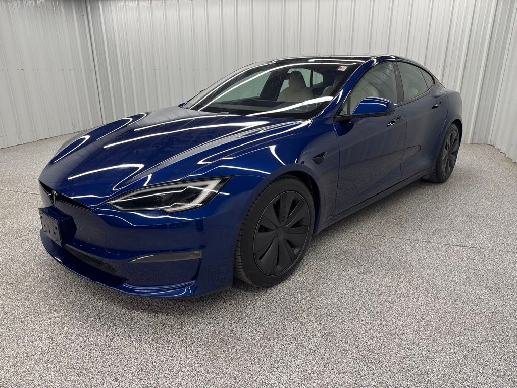 2022 Tesla Model S Plaid Blue at Ultimate Motorsports