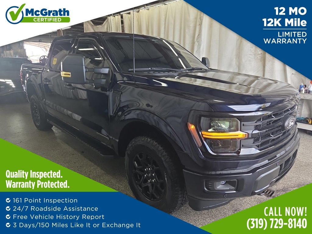 Blue Metallic 2025 Ford F-150 Pickup Truck Four-Wheel Drive Automatic