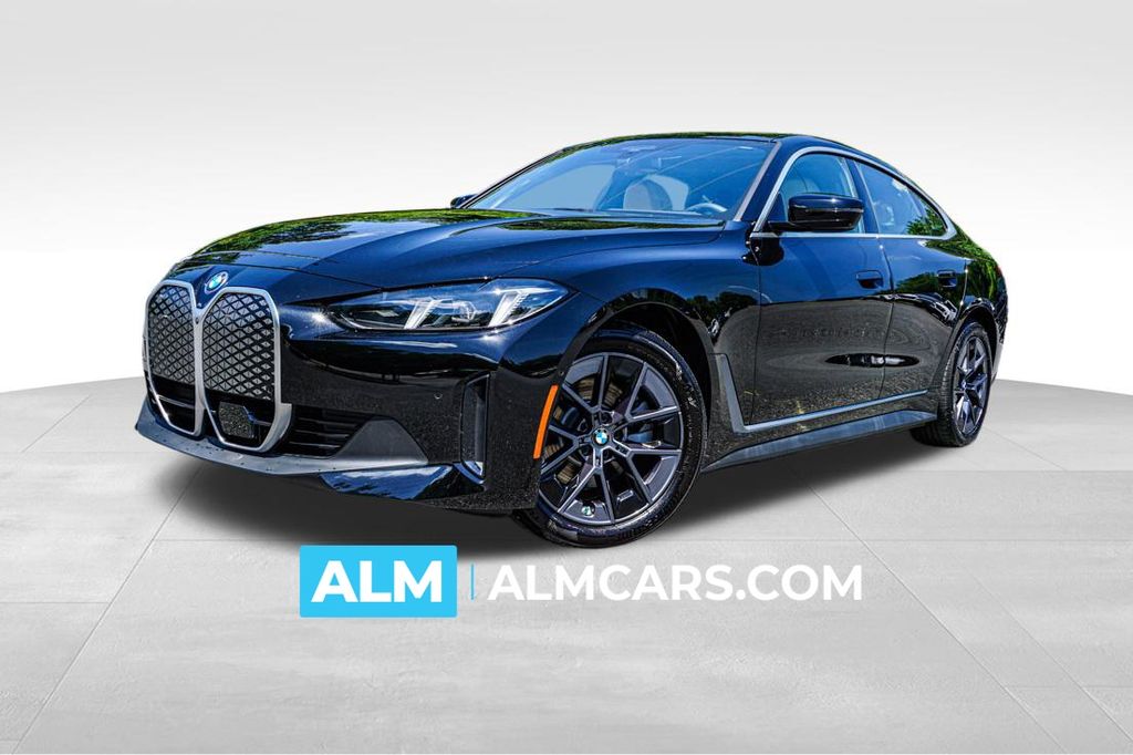 Jet Black 2025 BMW i4 eDrive40 Gran Coupe FWD Sedan Rear-Wheel Drive Automatic