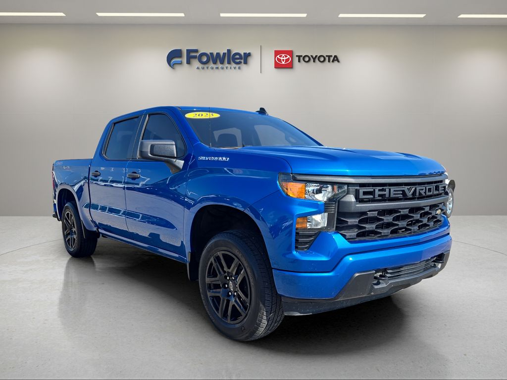 Glacier Blue Metallic 2023 Chevrolet Silverado 1500 Pickup Truck Four-Wheel Drive 8-Speed Automatic