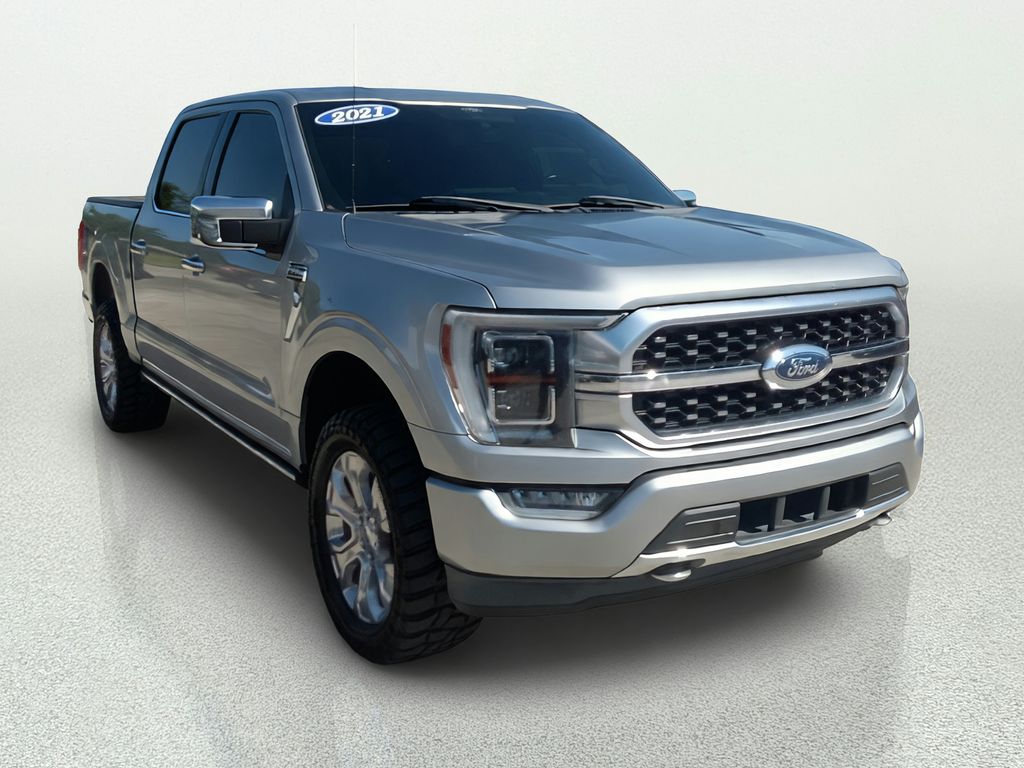 Silver Metallic 2021 Ford F-150 Pickup Truck Four-Wheel Drive Automatic