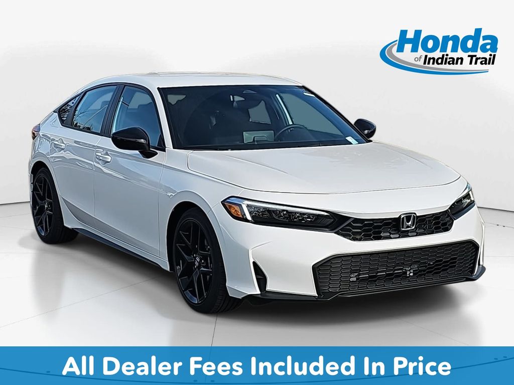 Platinum White Pearl 2026 Honda Civic Hatchback Hatchback Front-Wheel Drive Continuously Variable Transmission