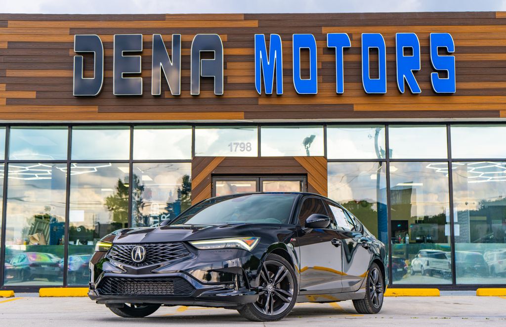 Black 2023 Acura Integra FWD with A-SPEC Package Sedan Front-Wheel Drive Continuously Variable Transmission