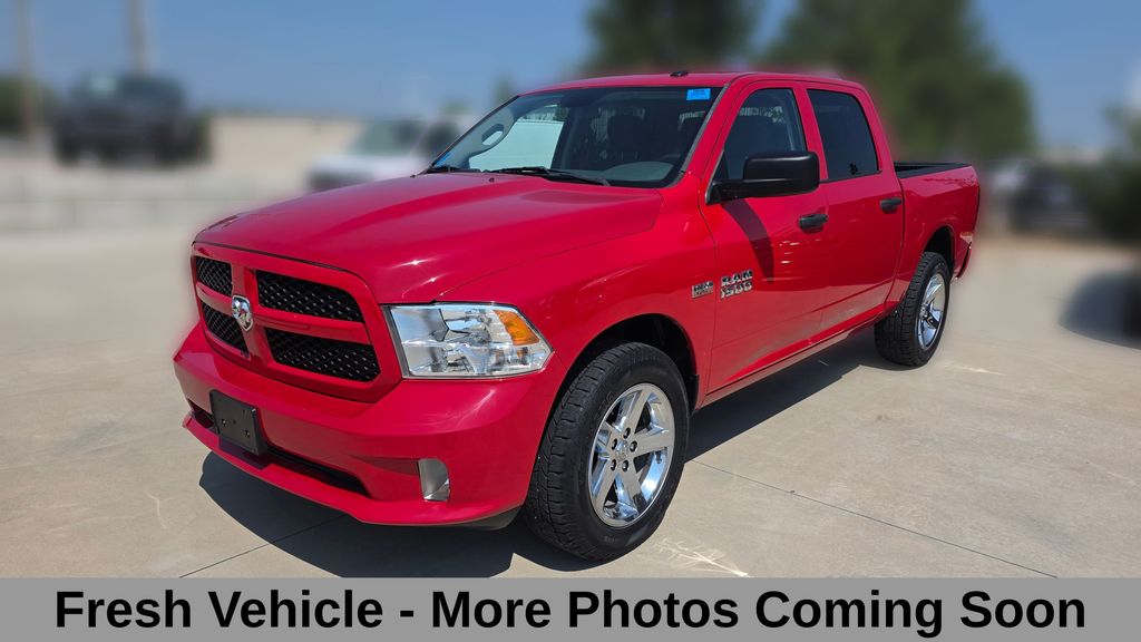Flame Red Clearcoat 2017 RAM 1500 Pickup Truck Four-Wheel Drive 8-Speed Automatic