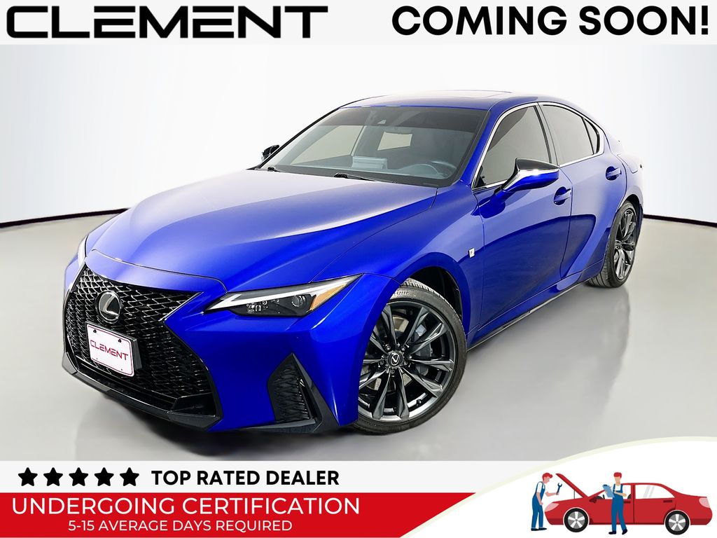 Ultrasonic Blue Mica 2.0 2024 Lexus IS 350 F Sport AWD Sedan All-Wheel Drive 6-Speed Automatic