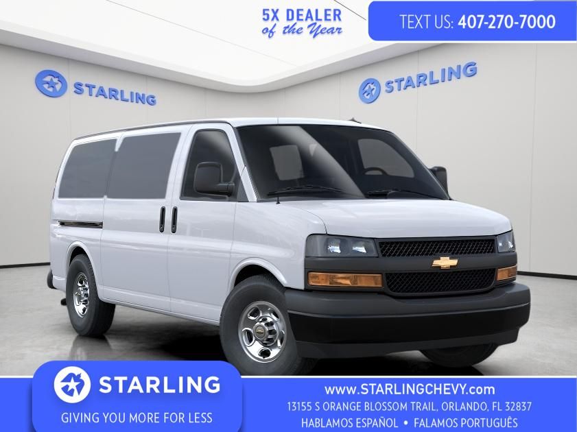 Summit White 2025 Chevrolet Express Cargo 2500 RWD Van Rear-Wheel Drive 8-Speed Automatic Overdrive