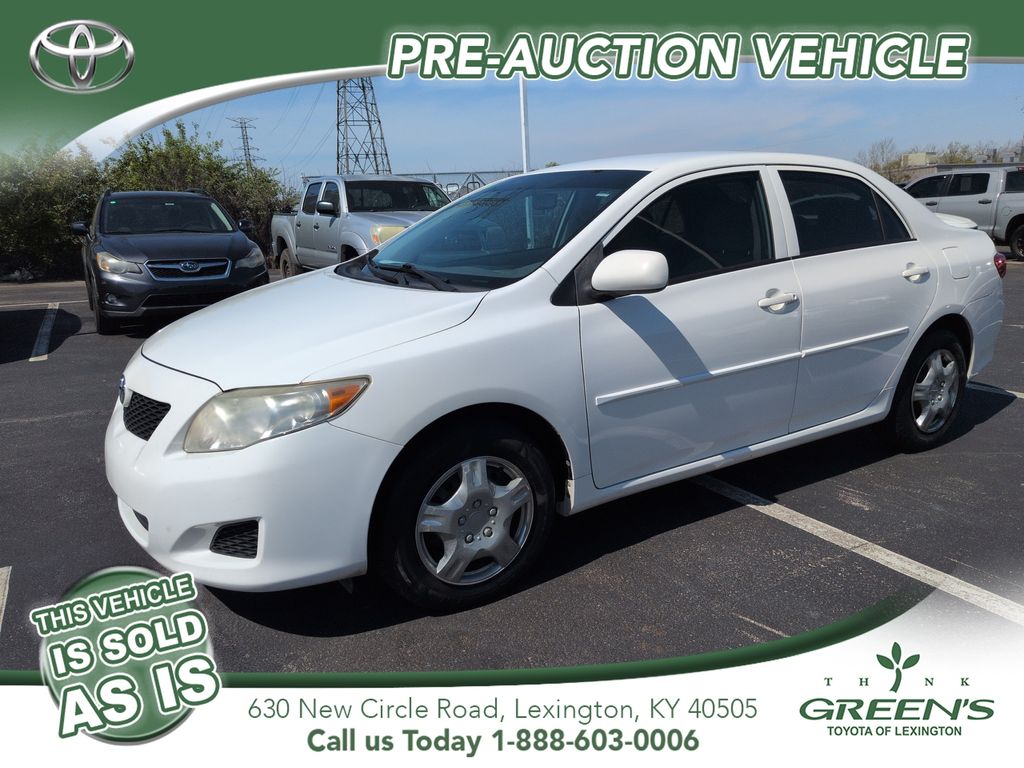 Super White 2010 Toyota Corolla LE Sedan Front-Wheel Drive 4-Speed Automatic
