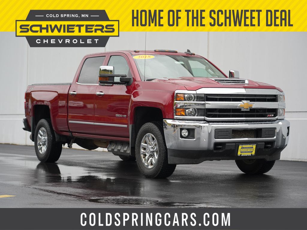 Cajun Red Tintcoat 2018 Chevrolet Silverado 3500HD Pickup Truck Four-Wheel Drive 6-Speed Automatic