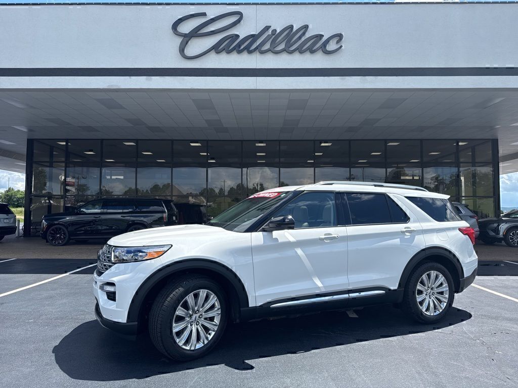 Oxford White 2023 Ford Explorer Limited RWD SUV / Crossover Rear-Wheel Drive Automatic