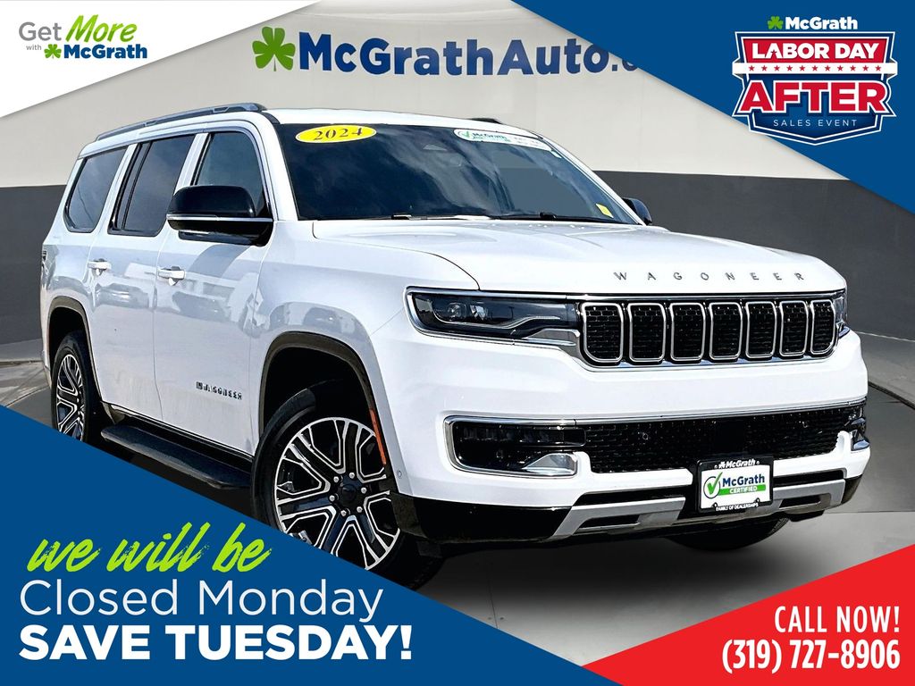 Bright White Clearcoat 2024 Jeep Wagoneer SUV / Crossover Four-Wheel Drive 8-Speed Automatic