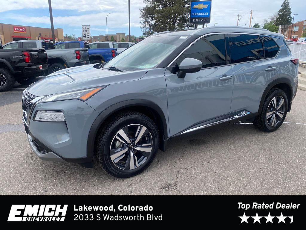 Boulder Gray 2021 Nissan Rogue SUV / Crossover All-Wheel Drive Continuously Variable Transmission