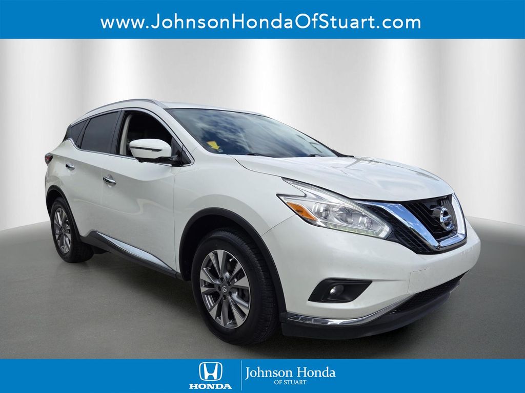 Pearl White 2017 Nissan Murano SUV / Crossover Front-Wheel Drive Continuously Variable Transmission