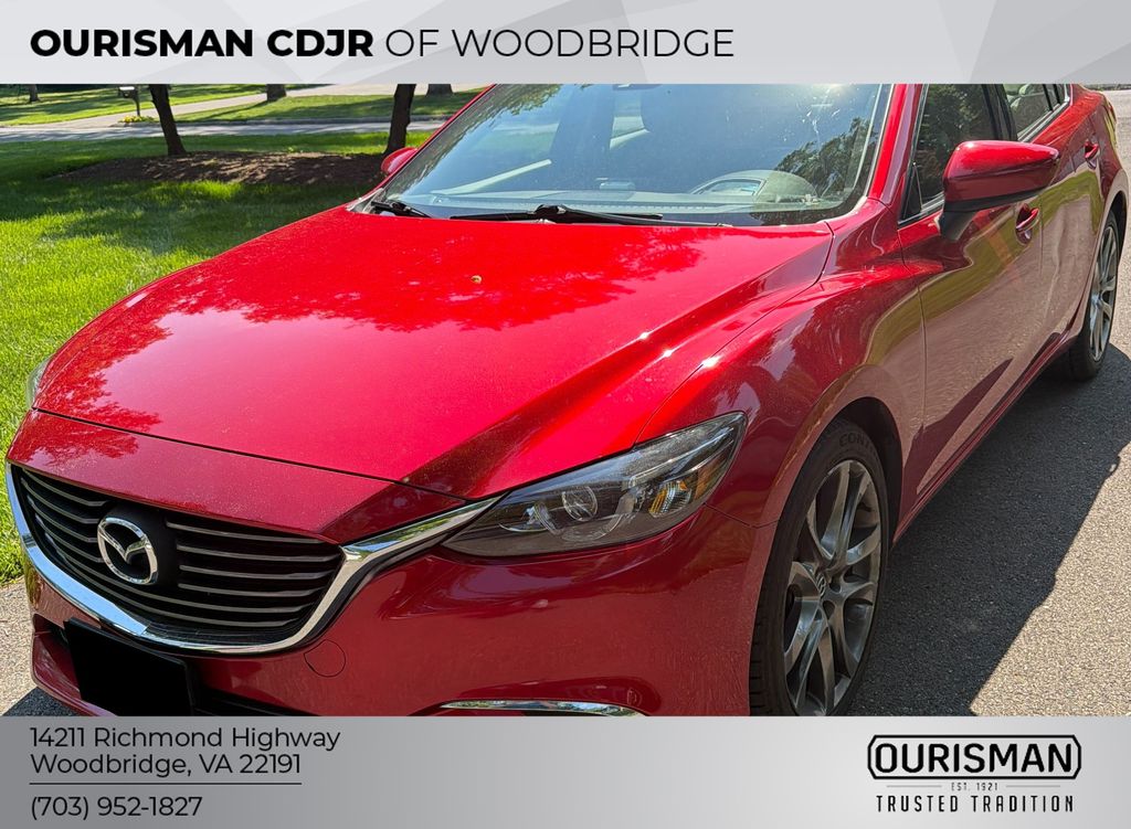 Soul Red Metallic 2016 Mazda MAZDA6 i Grand Touring Sedan Front-Wheel Drive 6-Speed Automatic