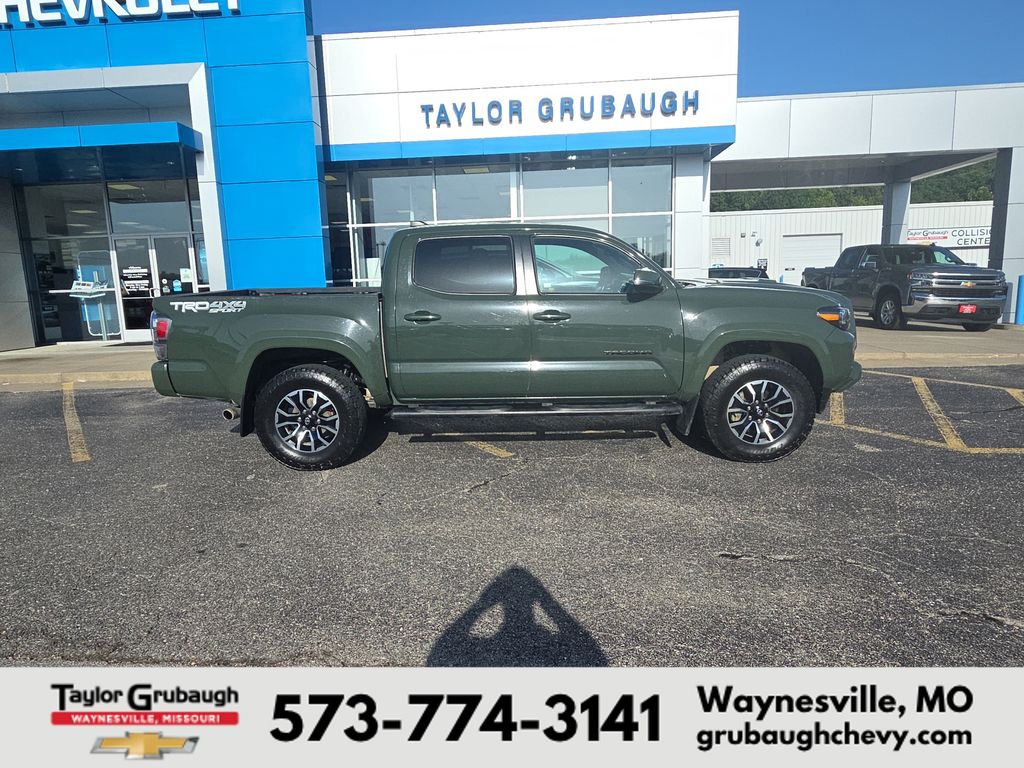 Army Green 2021 Toyota Tacoma Pickup Truck Four-Wheel Drive 6-Speed Automatic