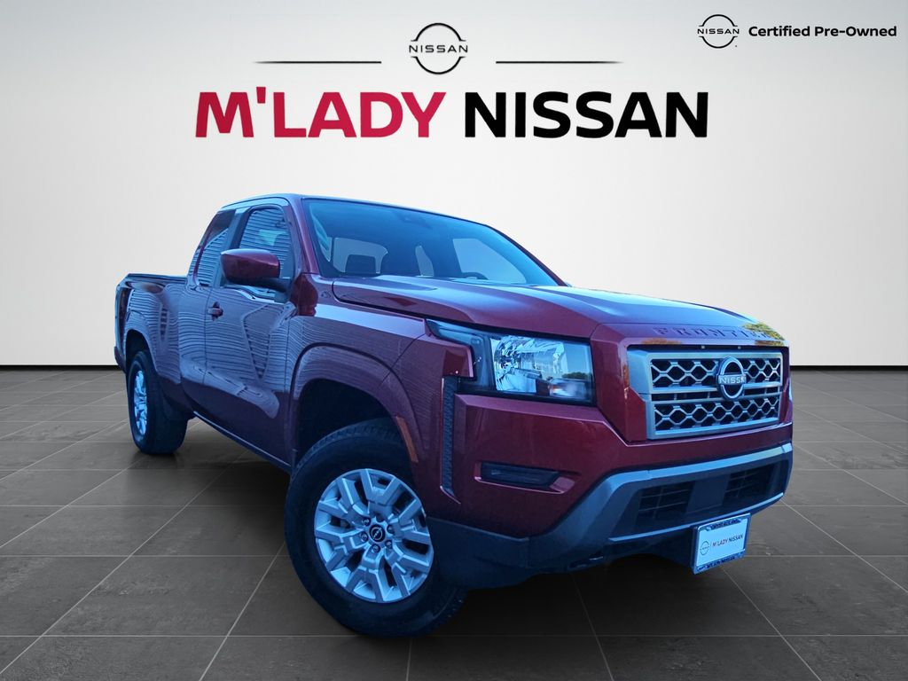 Cardinal Red 2022 Nissan Frontier Pickup Truck Four-Wheel Drive 9-Speed Automatic