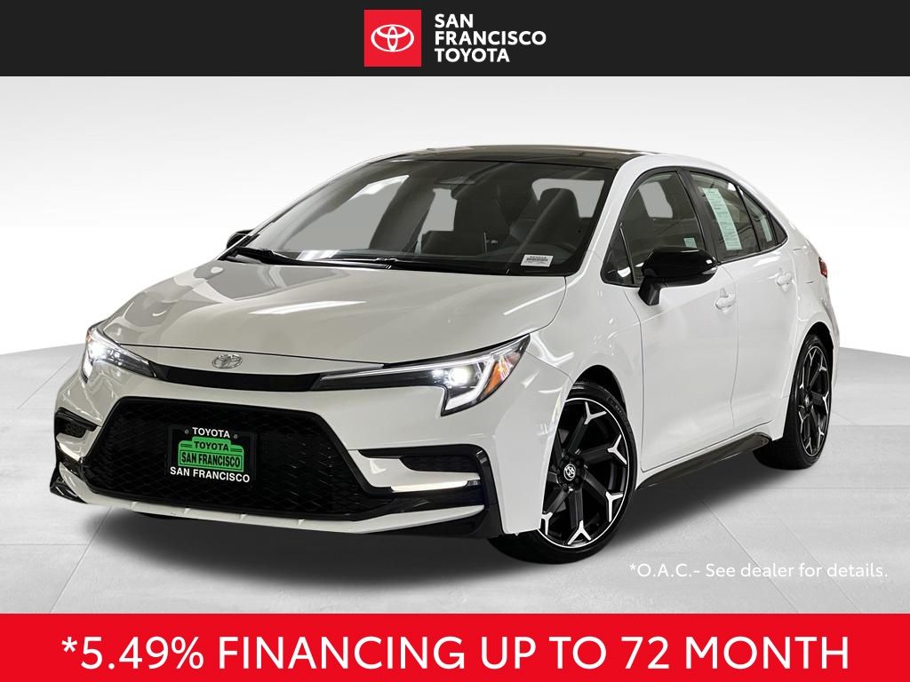Midnight Black Metallic 2025 Toyota Corolla Sedan Front-Wheel Drive Continuously Variable Transmission
