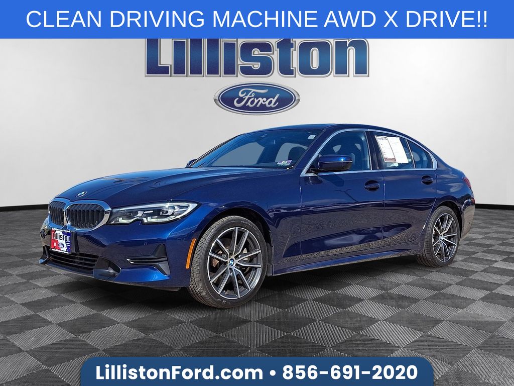 Mediterranean Blue Metallic 2019 BMW 3 Series 330i xDrive Sedan AWD Sedan All-Wheel Drive 8-Speed Automatic