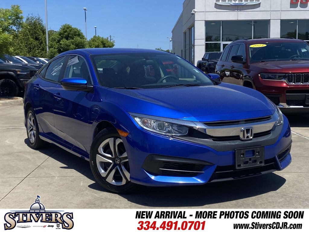 2017 Aegean Blue Metallic Honda Civic LX FWD Sedan