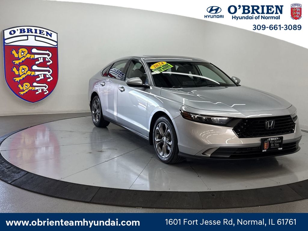Silver 2024 Honda Accord Sedan Front-Wheel Drive Continuously Variable Transmission