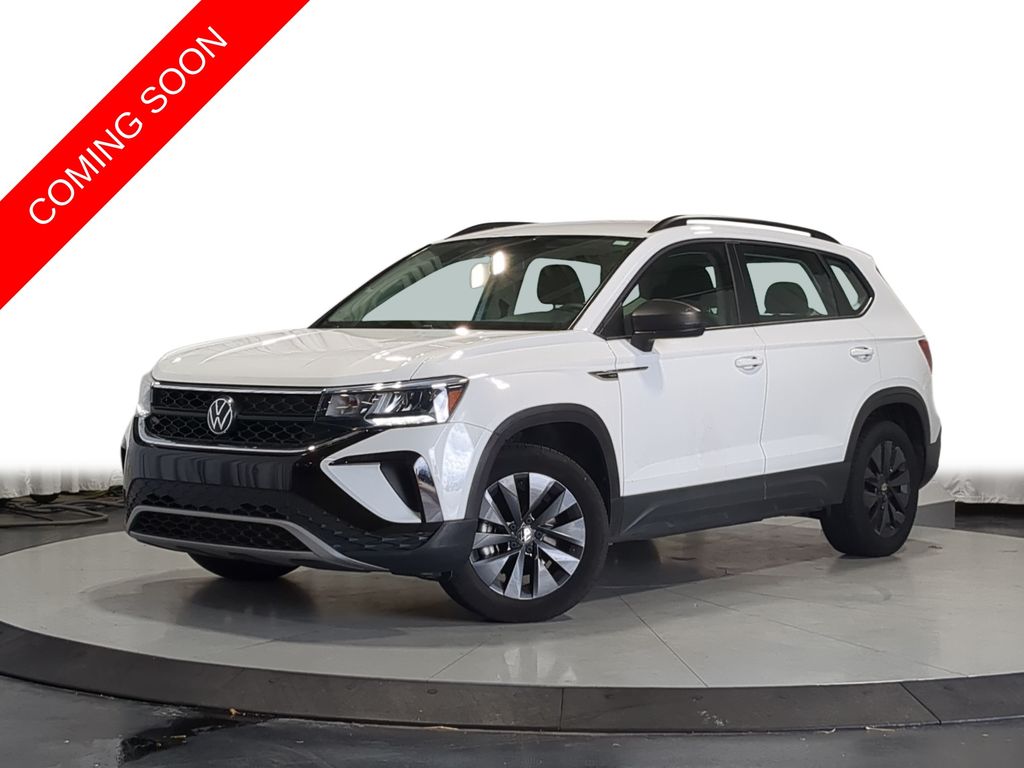 Pure White 2022 Volkswagen Taos SUV / Crossover All-Wheel Drive 7-Speed Dual Clutch