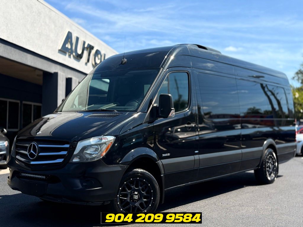 Jet Black 2015 Mercedes-Benz Sprinter Cargo 3500 170 High Roof Extended DRW RWD Van 4X2 5-Speed Automatic