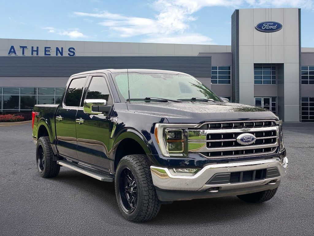 Antimatter Blue Metallic 2022 Ford F-150 Pickup Truck Four-Wheel Drive Automatic